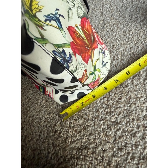 Desigual Floral Tote Bag Polka Dot Accents Large summer bag shoulder bag - Picture 11 of 13